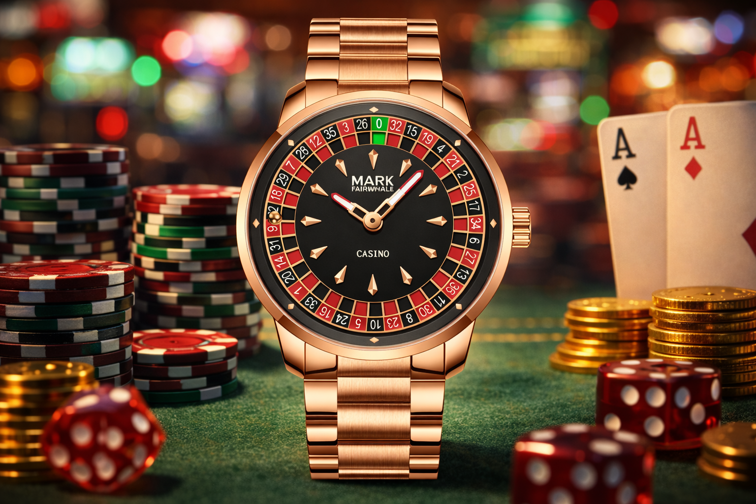 Mark Fairwhale Roulette Watch – Luxury Casino-Inspired Statement Timepiece